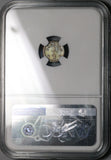 1849 NGC XF 45 Colombia 1/4 Real Popayan Nueva Granada Silver Coin (21081902D)