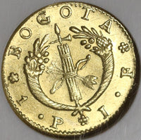 1826 NGC MS 62 Colombia Gold 1 Peso Bogota Mint State Coin POP 1/0 (21042102C)