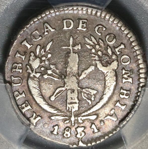 1831-PN PCGS VF 30 Colombia 1 Real Popayan Mint Silver Coin POP 1/0 (20032501C)
