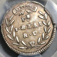 1831-PN PCGS VF 30 Colombia 1 Real Popayan Mint Silver Coin POP 1/0 (20032501C)