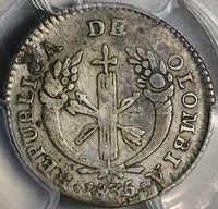 1835 PCGS VF 30 Colombia 1 Real Bogota Mint Silver Coin (22100801C)