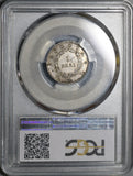 1838 PCGS AU 53 Colombia 1 Real Bogota Nueva Granada Silver Coin (21022101C)