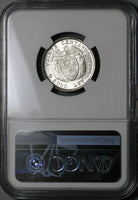1938 NGC MS 64 Colombia 20 Centavos Silver Mint State Condor Coin (22021601C)