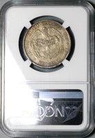 1879/4 NGC VF 35 Colombia Medellin 5 Decimos Silver Coin (21071901C)