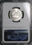 1893 NGC MS 66 Costa Rica 25 Centavos Heaton Gem Mint State Coin (21111701C)
