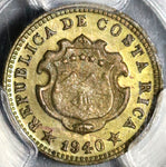 1940 PCGS MS 65 Costa Rica 5 Centimos Mint State Coin (20092602C)