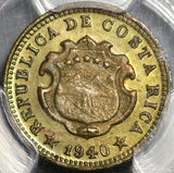 1940 PCGS MS 65 Costa Rica 5 Centimos Mint State Coin (20092602C)