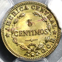 1940 PCGS MS 65 Costa Rica 5 Centimos Mint State Coin (20092602C)