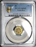 1940 PCGS MS 65 Costa Rica 5 Centimos Mint State Coin (20092602C)