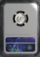 1952 NGC MS 64 Caribbean 10 Centavos Republic Anniversary Commemorative Silver Coin (19041401C)