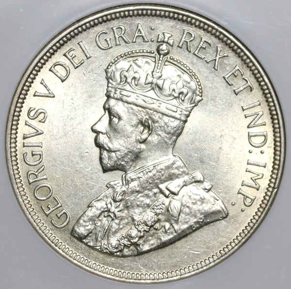 キプロス 1928年 45ピアストル銀貨ジョージ5世 NGC認証 1928 NGC AU 58 Cyprus 45 Piastres 50th Anniversary Silver Coin 80k