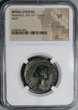 147 Mysia Cyzicus Faustina Jr Demeter Driving Biga Horses AE 27 NGC VF (20042801C)