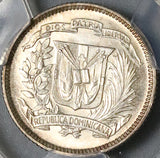 1937 PCGS MS 65 Dominican Republic Silver 10 Centavos Gem Coin (22051101D)