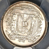 1937 PCGS MS 65 Dominican Republic Silver 10 Centavos Gem Coin (22051101D)