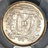 1937 PCGS MS 65 Dominican Republic Silver 10 Centavos Gem Coin (22051101D)