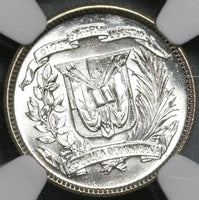 1959 NGC MS 64 Dominican Republic Silver 10 Centavos Scarce Coin (21031801C)