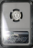 1959 NGC MS 65 Dominican Republic Silver 10 Centavos Scarce Coin (21021402C)