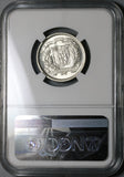 1956 NGC MS 63 Dominican Republic 25 Centavos 90% SIlver Coin (21120303D)