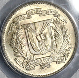 1944 PCGS MS 63 Dominican Republic Silver 5 Centavos Coin (19012901C)