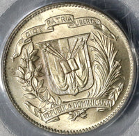 1944 PCGS MS 63 Dominican Republic Silver 5 Centavos Coin (19012901C)