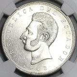 1943 NGC MS 63 Ecuador 5 Sucre Mexico City Mint State Coin (20102501C)