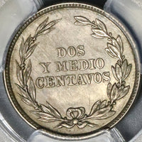 1917 PCGS MS 63 Ecuador 2 1/2 Centavos Mint State Coin (21080902C)