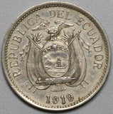 1919 Ecuador 5 Centavos AU Eagle Coin (21060506R)