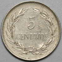 1919 Ecuador 5 Centavos AU Eagle Coin (21060506R)