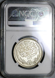 1917 NGC MS 63 Egypt 10 Piastres Britain Occupation Silver Coin (19091601C)
