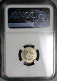 1879 NGC MS  63 Egypt 1 Qirsh 1293/4 Ottoman Abdul Hamid II Silver Coin (21061703C)