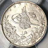 1904 PCGS MS 64 Egypt Ottoman Empire 1 Qirsh 1293/29H Silver Coin POP 1/1 (20060603C)