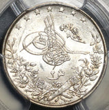 1898 PCGS MS 64 Egypt Ottoman Empire 2 Qirsh 1293/24W Silver Key Date 500K Coin (20011802C)