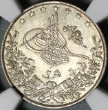 1901 NGC MS 64 Egypt 2 Qirsh Ottoman Empire 1293/27W Silver Coin POP 4/1 (21052001D)