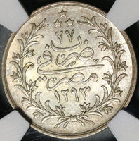 1901 NGC MS 64 Egypt 2 Qirsh Ottoman Empire 1293/27W Silver Coin POP 4/1 (21052001D)