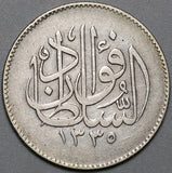 1920-H  Egypt Silver 5 Piastres XF 1338 AH Occupation Scarce Coin (22010803C)