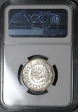 1937 NGC MS 65 Egypt 5 Piastres Farouk Mint State Gem Silver Coin (20021002C)