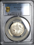 1914 PCGS MS 62 Egypt Ottoman Empire 5 Qirsh 1327/6H Silver Coin (20052305C)