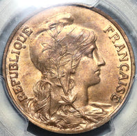 1902 PCGS MS 64 France 10 Centimes Marianne Dupuis Mint State Coin (20112401D)