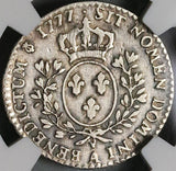 1777-A NGC VF France Louis XVI 12 Sols Paris 1/10 Ecu 12k Coin (23022202C)