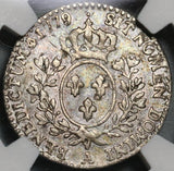 1779/8-A NGC VF 35 France Louis XVI 12 Sols Rare Overdate Silver Paris Coin POP 1/1 (20062104C)