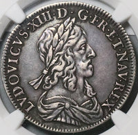 1643-A NGC XF 40 France 1/2 Ecu Louis XII Paris Rose Silver Coin (22070301C)