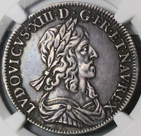 1643-A NGC XF 40 France 1/2 Ecu Louis XII Paris Rose Silver Coin (22070301C)