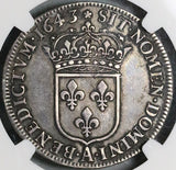 1643-A NGC XF 40 France 1/2 Ecu Louis XII Paris Rose Silver Coin (22070301C)