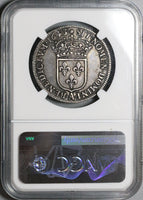 1643-A NGC XF 40 France 1/2 Ecu Louis XII Paris Rose Silver Coin (22070301C)