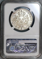 1792-A NGC AU 55 Louis XVI France 1/2 Ecu Royal Silver Possible Overdate Variety Coin (19083102C)