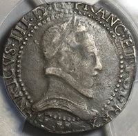 1578-H PCGS VF 25 Henry III France 1/2 Franc La Rochelle SIlver Coin POP 1/0 (20020501D)