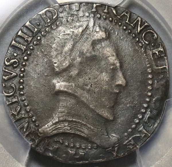 1578-H PCGS VF 25 Henry III France 1/2 Franc La Rochelle SIlver Coin POP 1/0 (20020501D)