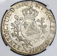 1770 NGC XF 40 France Louis XV Ecu Bern Cow Crown Coin POP 1/0 (19031802C)