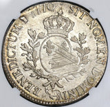 1770 NGC XF 40 France Louis XV Ecu Bern Cow Crown Coin POP 1/0 (19031802C)