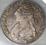 1784-I ICG VF 20 France Louis XVI Ecu Crown Silver Limoges Coin (21061202C)